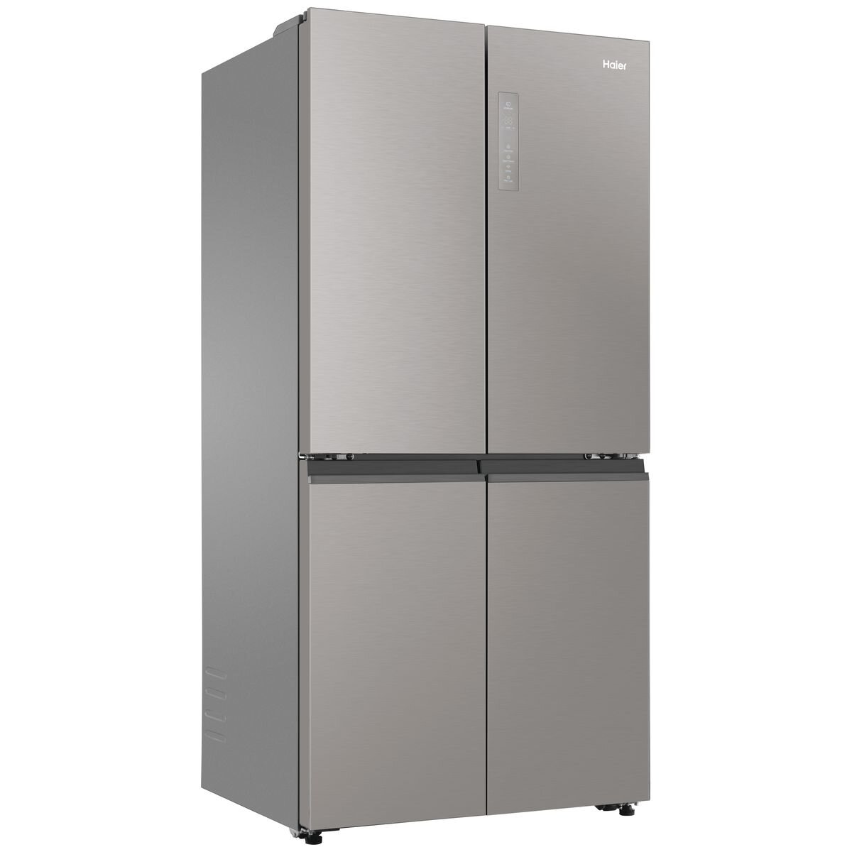 Haier 463L Quad Door Refrigerator in Satina Silver | HRF530YS | Energy Efficient French Door Fridge with Spacious Storage for Large Families & Entertaining