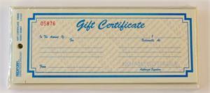 25-Pack 2-Part Gift Certificates for Business, Retail & Events - Perfect for Rewards, Incentives & Customer Appreciation