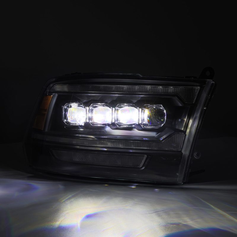 AlphaRex NOVA LED Projector Headlights for Dodge Ram 1500/2500/3500 (2009-2018) - Black Housing, High-Performance Lighting Upgrade - Perfect for Night Driving & Off-Road Adventures
