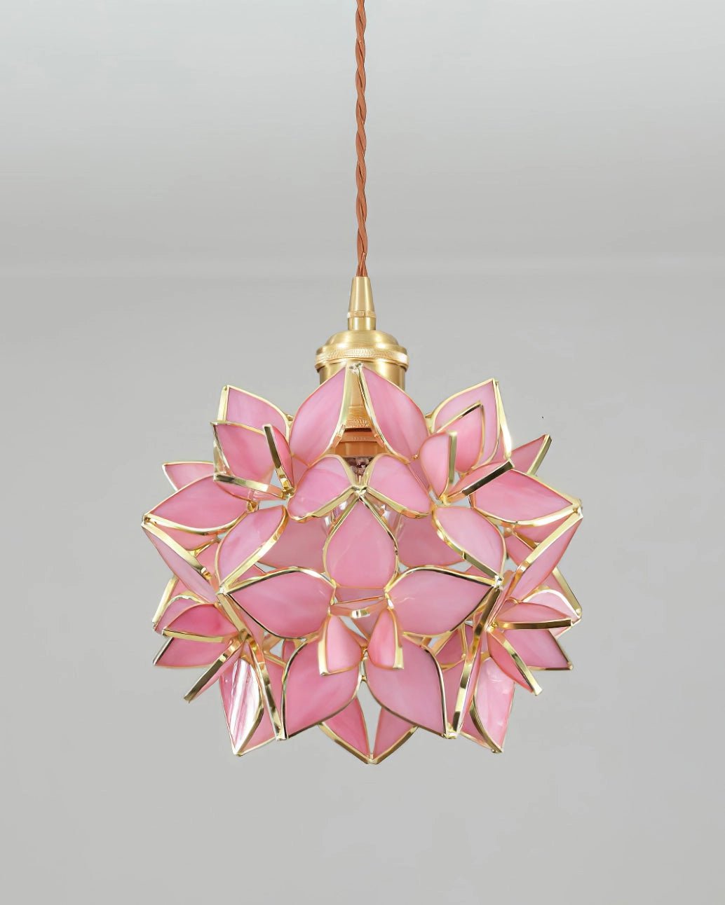 Handmade Capiz Shell Pendant Light - Elegant Boho Ceiling Fixture for Dining Room, Bedroom & Living Room Decor