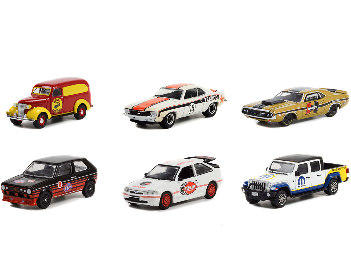 Greenlight Series 14 1/64 Diecast Model Cars - 6 Piece Collectible Set | Perfect for Display, Racing Enthusiasts & Toy Car Collections