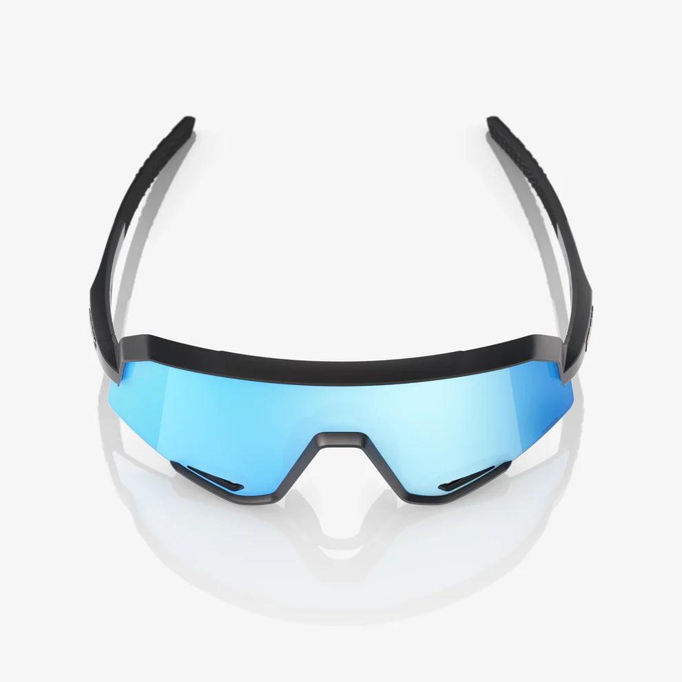 SLENDALE 100% UV Protection Sunglasses - Matte Black Frame with HiPER Blue Multilayer Mirror Lens for Driving, Beach & Outdoor Activities