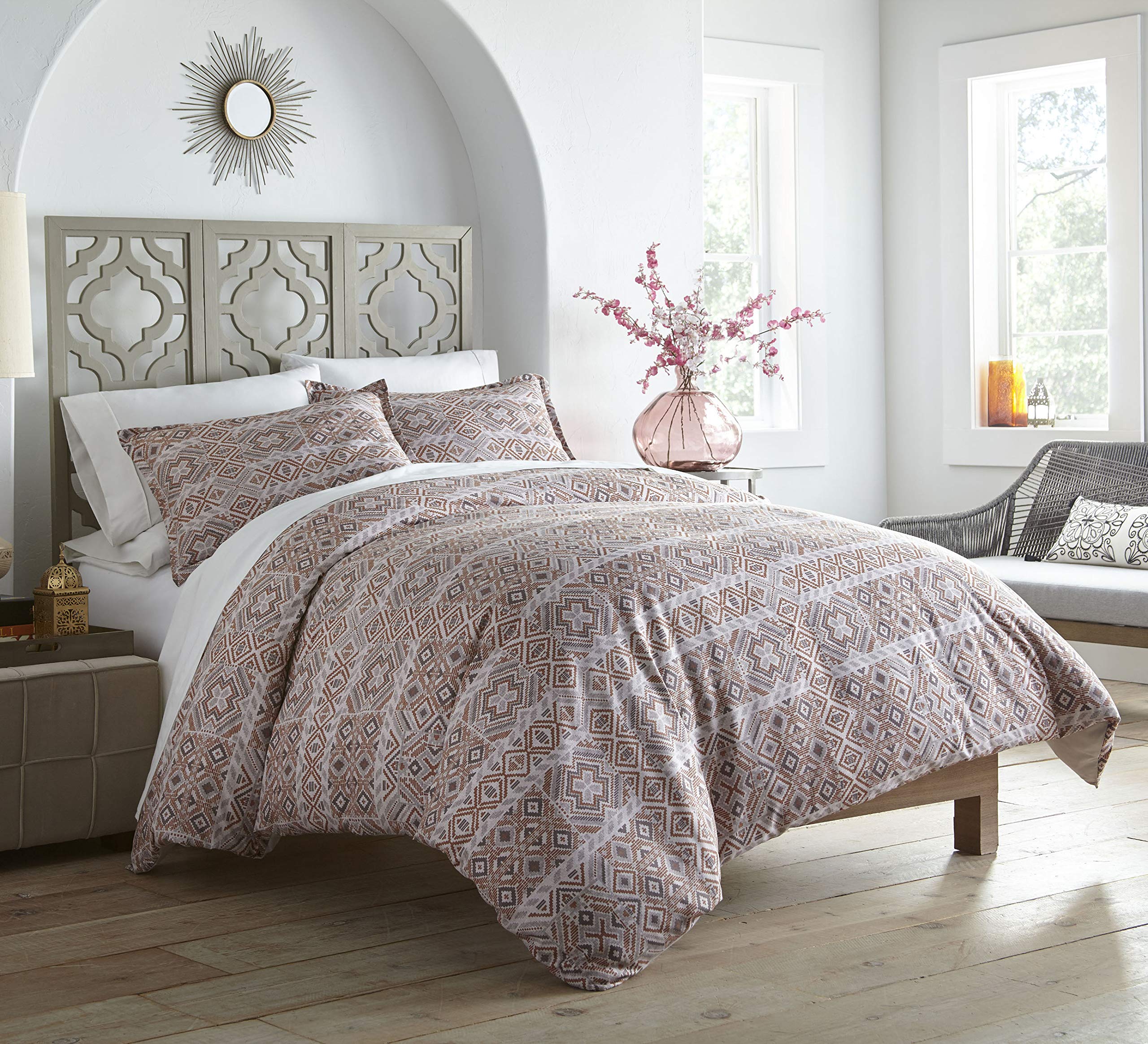 Azalea Skye Chennai Queen Comforter Set - Vibrant Orange Bedding for Cozy Bedroom Decor | Perfect for Master Bedrooms, Guest Rooms & Dorm Essentials