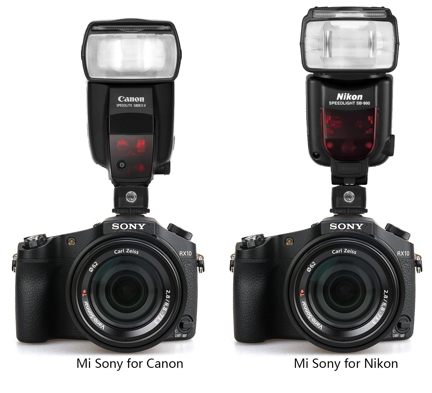 Pixel TF-334 Flash Hot Shoe Adapter - Convert Sony Mi to Canon/Nikon Flash with PC Sync Port | Perfect for Studio Photography & On-Location Shoots