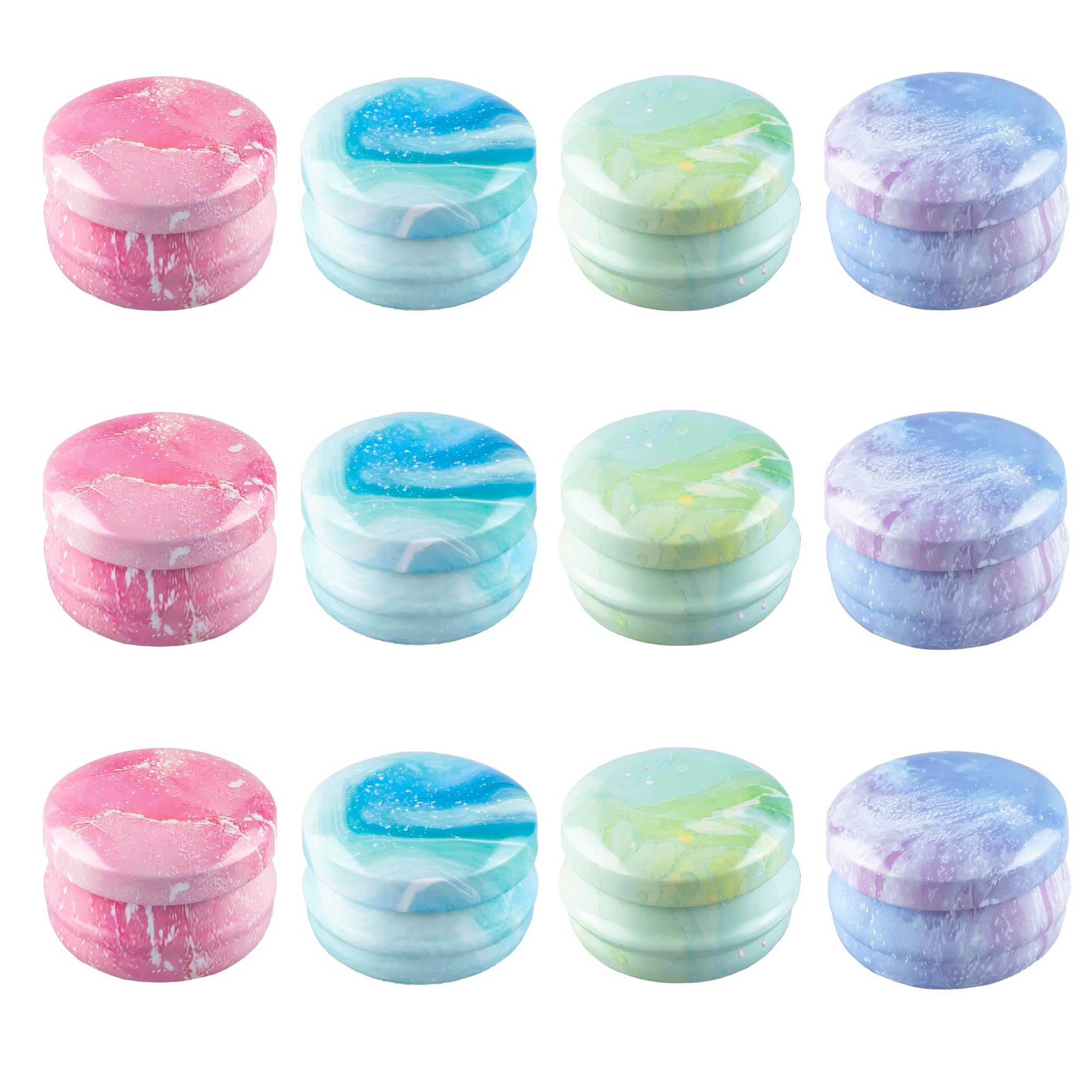 12 Pack 10 Gram Refillable Lip Balm Tins - Mini Travel-Sized Cosmetic Containers for Salves, Creams, Candles & Tea | Perfect for DIY Beauty, Travel Essentials & Small Gift Packaging