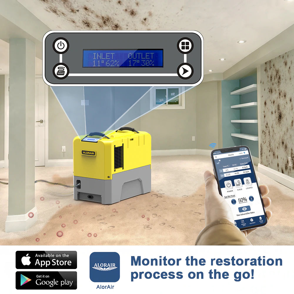 AlorAir Storm LGR Extreme WiFi 85PPD Large Capacity Dehumidifier for Basement, Home, Garage - Smart Humidity Control with App, Energy Efficient for Damp Spaces