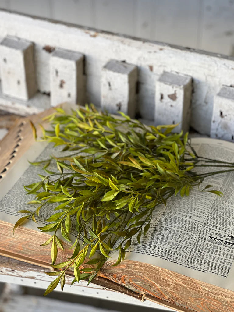 19 Smilax Bush Green Artificial Plants - Perfect for Home Decor, Office, Wedding & Party Arrangements