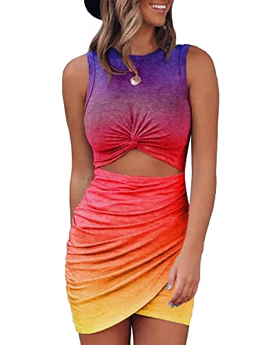 Tie Dye Purple Yellow