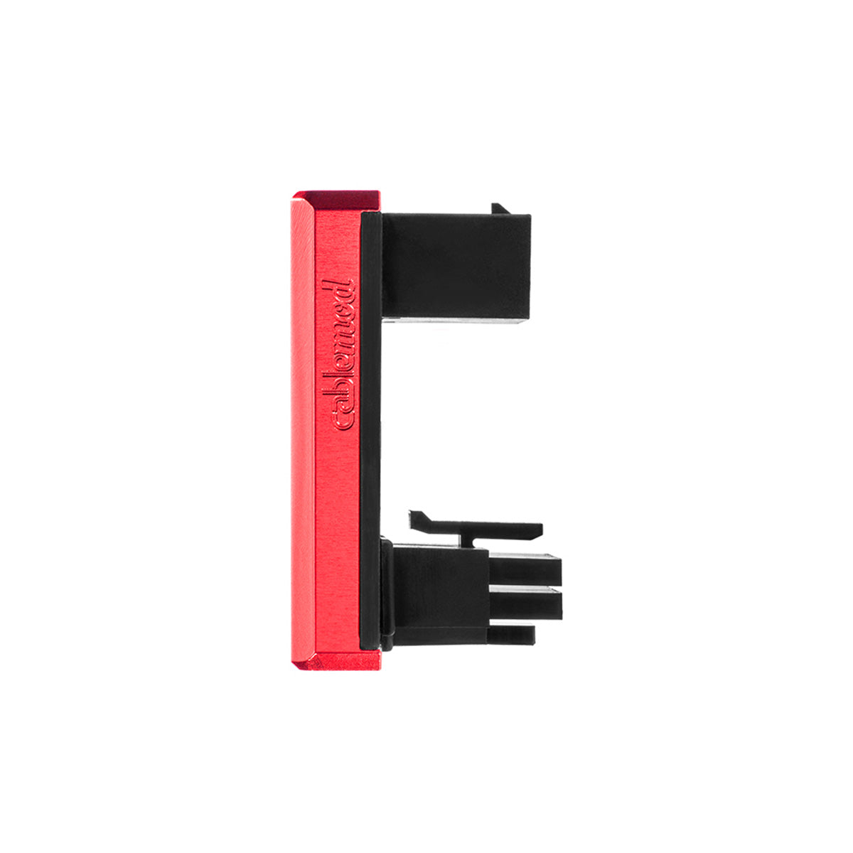 CableMod 12VHPWR 180 Degree Angled Adapter v1.1 - Variant A (Red) - High Performance GPU Power Connector for PC Gaming & Workstation Builds