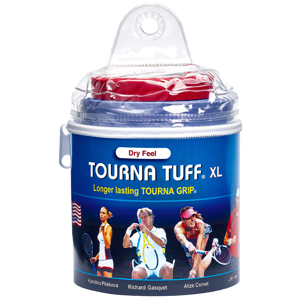 Tourna Tuff XL Overgrips - 30 Pack | Premium Tennis Grip Tape for Enhanced Performance & Sweat Absorption | Ideal for Tennis, Badminton & Racquetball Players