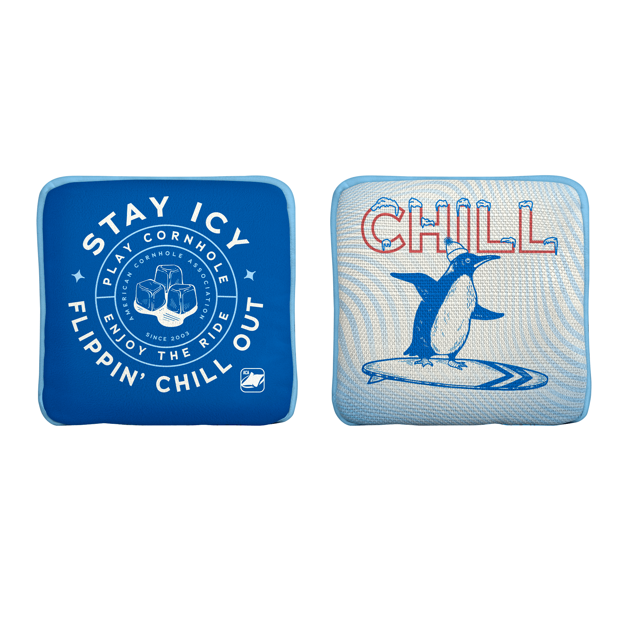 Chill Penguin Limited Edition Synergy Edge Cornhole Bags Set of 4 - Premium Tournament-Grade Bean Bags for Outdoor Lawn Games, Tailgating, and Backyard Parties | Official Release 01.25