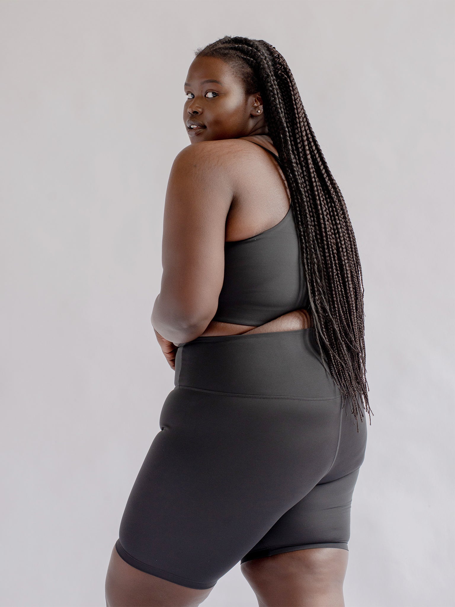 Girlfriend Collective Float High Rise Shorts for Women - Black | Comfortable & Stylish Workout Shorts for Running, Yoga & Lounge Wear