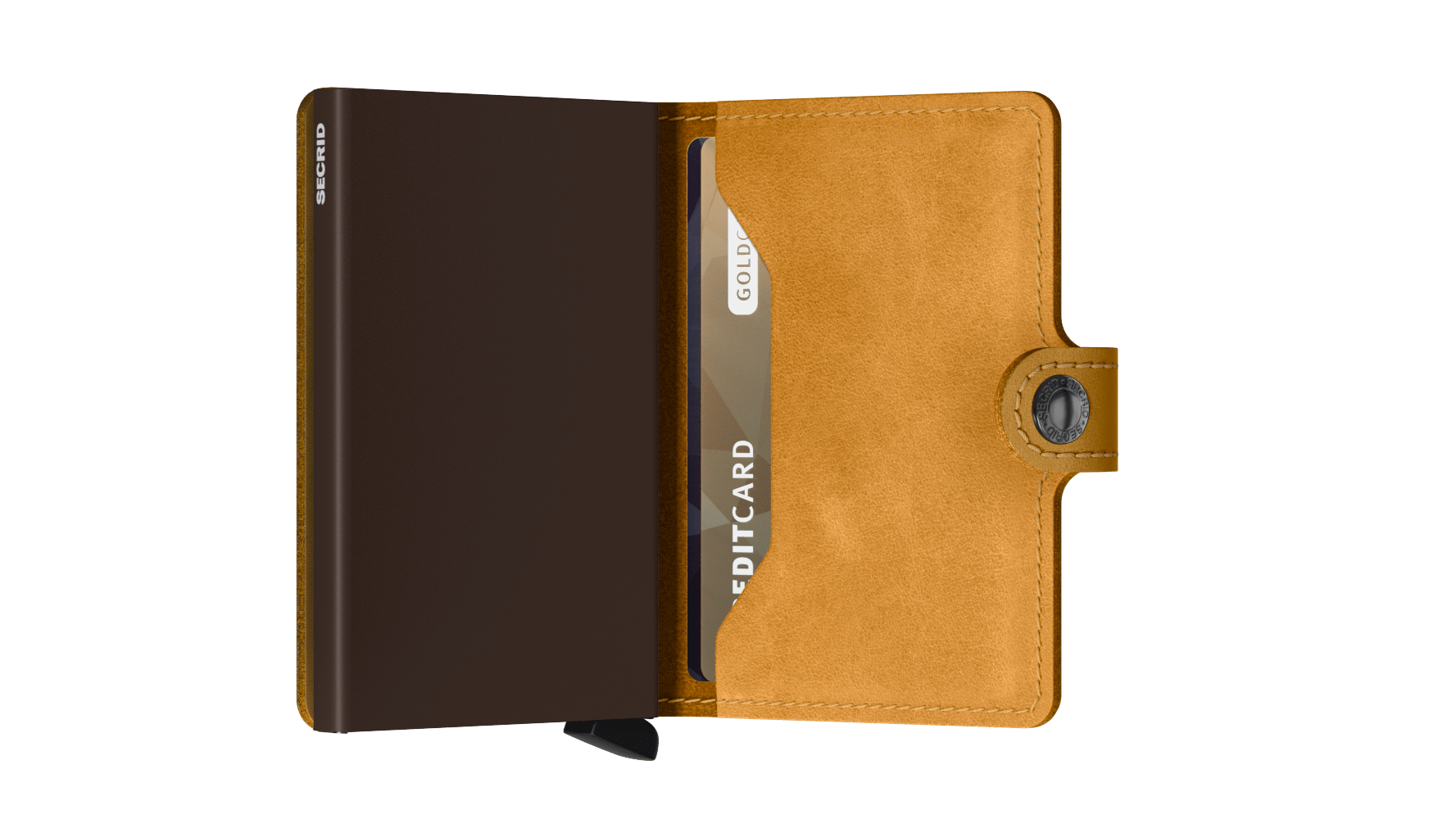 SECRID Vintage Leather Mini Wallet for Women & Men - RFID Blocking Slim Card Holder - Perfect for Travel, Business & Everyday Use