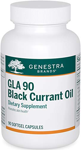 Genestra Brands GLA 90 Black Currant Oil Softgels - 90 Capsules for Skin Health, Immune Support & Inflammation Relief | Essential Fatty Acid Supplement for Women & Men | Perfect for Daily Wellness Routine & Anti-Aging Care