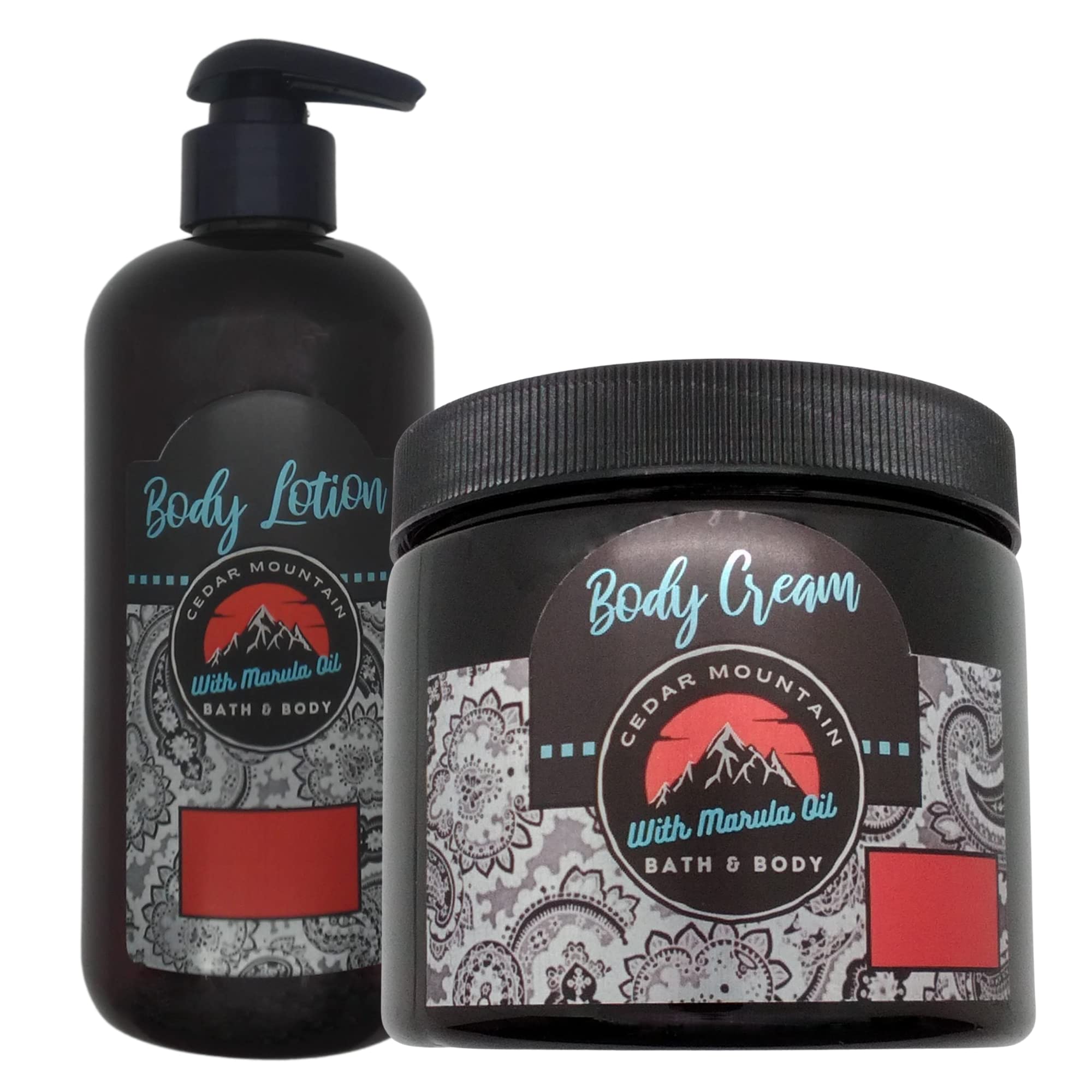 Cedar Mountain Buttercream Icing Scented Body Lotion & Cream Set - Moisturizing Skincare Duo for Dry Skin | Perfect for Daily Hydration & Gift Giving
