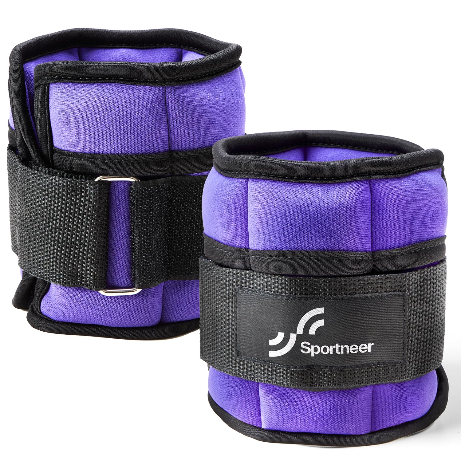 Sportneer Adjustable Ankle Weights 7 lbs/Pair - Secure Strap Leg Weights for Strength Training, Yoga, Running & Workouts - Ideal for Gym, Home Fitness, Physical Therapy & Rehabilitation Exercises