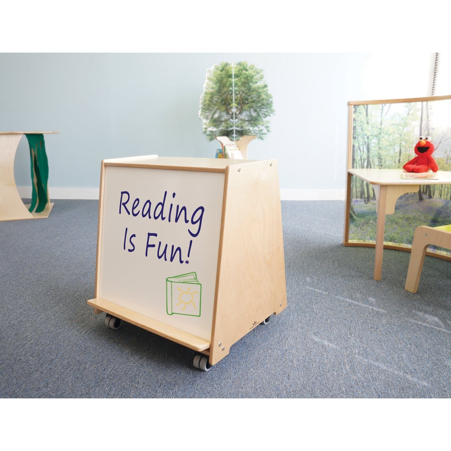 Best Big Book Display Stand for Toddlers - Durable Kids Bookshelf for Classroom & Home Learning - Perfect for Daycare, Nursery, and Playroom Organization