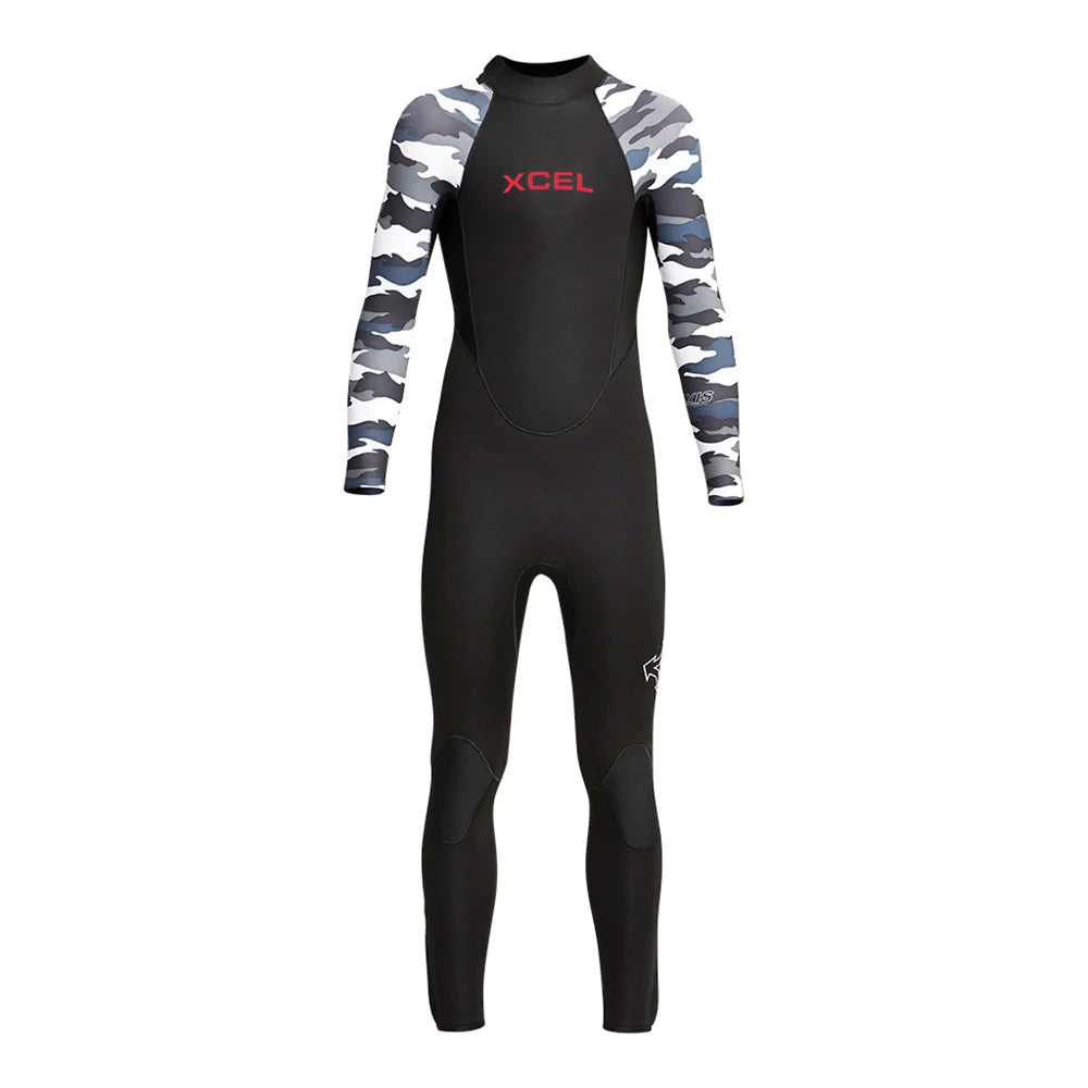 Axis Back Zip 3/2mm Full Wetsuit for Youth - Warm & Flexible Neoprene Surfing Suit - Perfect for Surfing, Diving & Water Sports