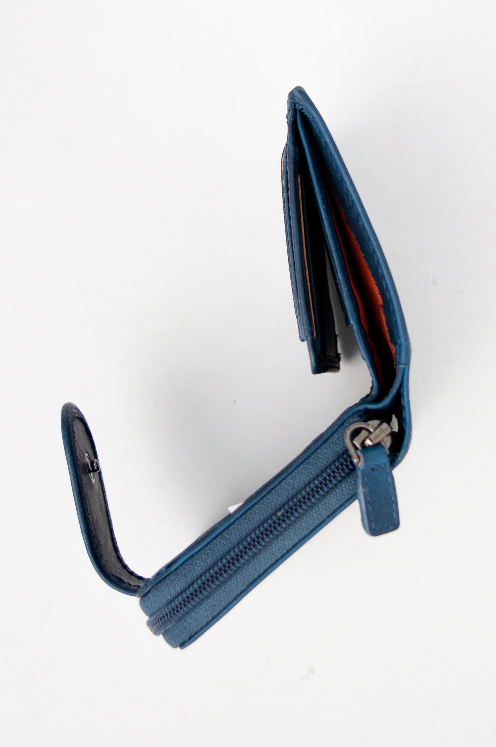 Adrian Klis 157 Women's Genuine Leather Wallet - Slim Bifold Credit Card Holder with RFID Protection - Perfect for Everyday Use, Travel & Gift Giving (Blue)