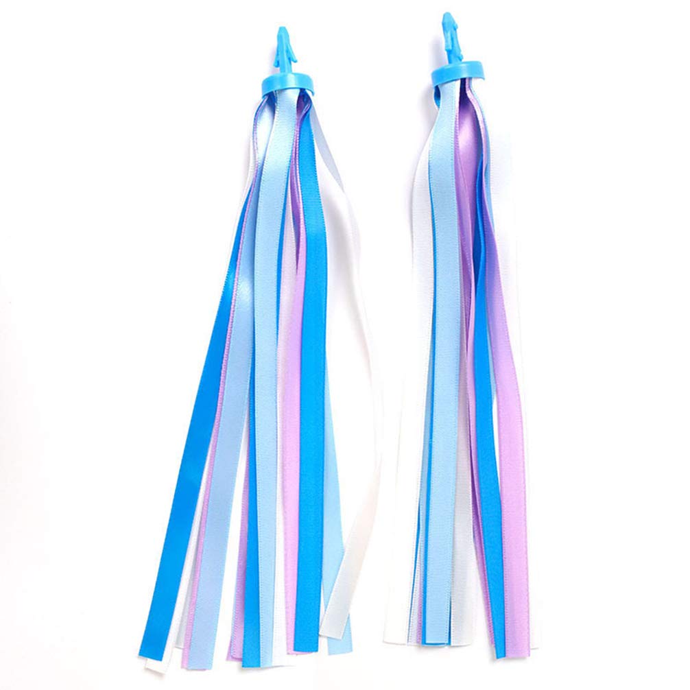 CLISPEED 3 Pairs Bike Streamers - Durable & Sturdy Handlebar Streamers for Bicycles, Scooters - Perfect for Kids Bikes, Birthday Parties & Bike Decorations