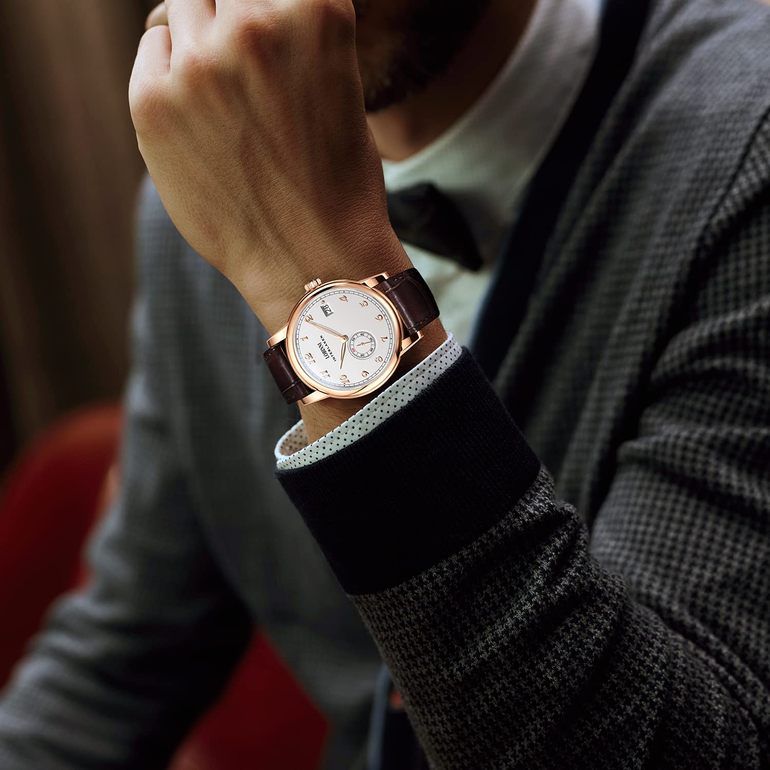 LOBINNI Men's Automatic Mechanical Watch - Waterproof Luxury Dress Watch for Business & Formal Occasions | Perfect for Office, Weddings & Special Events