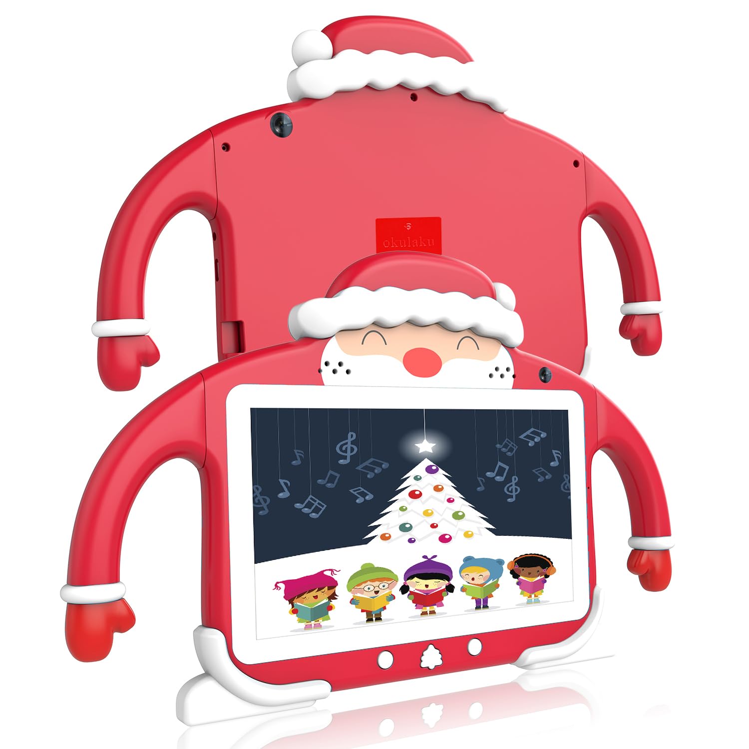**7 Inch Kids Tablet with 64GB Storage, Android 11.0, Dual Camera & WiFi – Shockproof Handle Case, Parental Control, Netflix – Perfect for Toddlers & Children (Red) – Ideal for Learning, Entertainment & Travel**