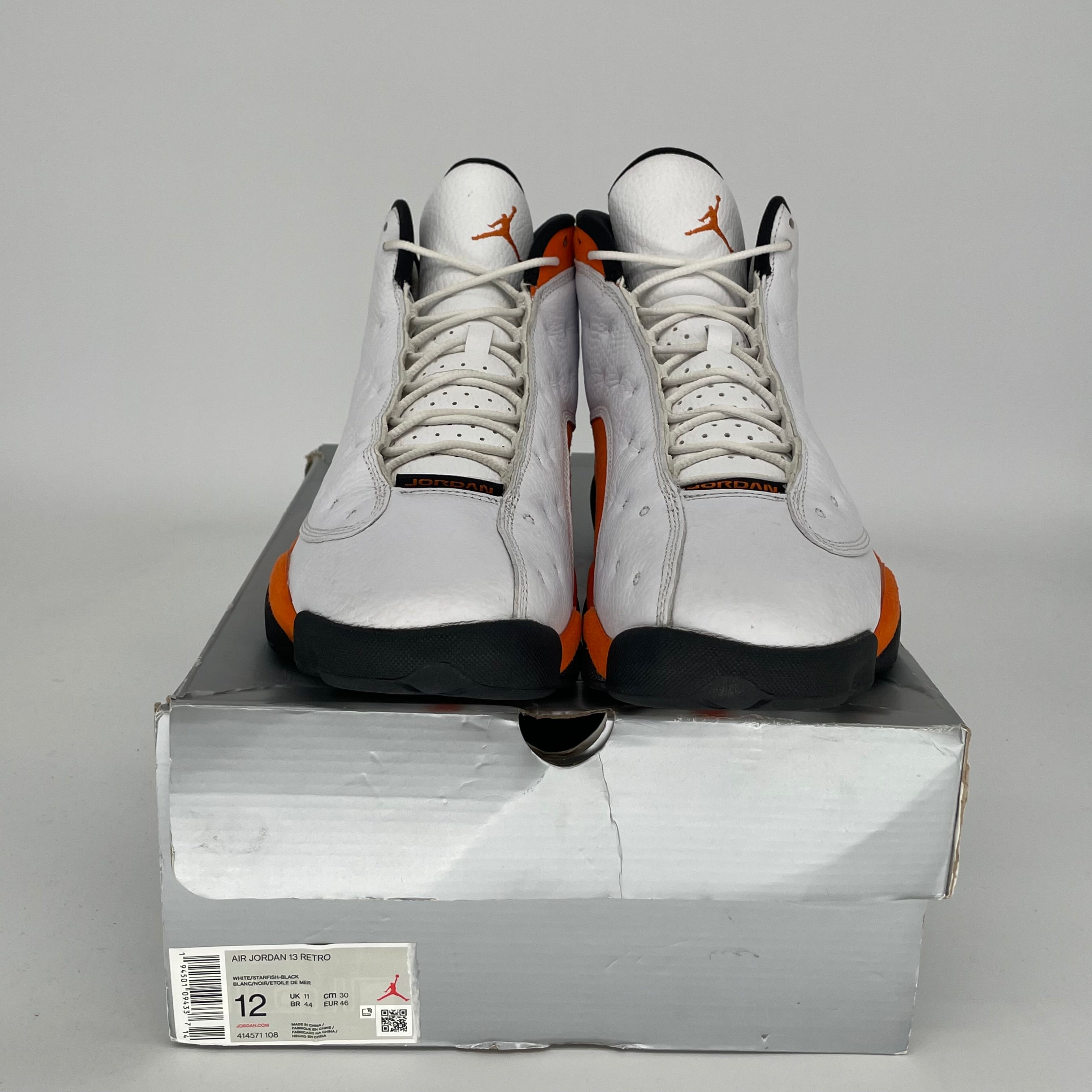 Original Air Jordan 13 Retro 'Starfish' Men's Basketball Shoes - Size 12 (414571-108) - Perfect for Streetwear & Sneaker Collectors