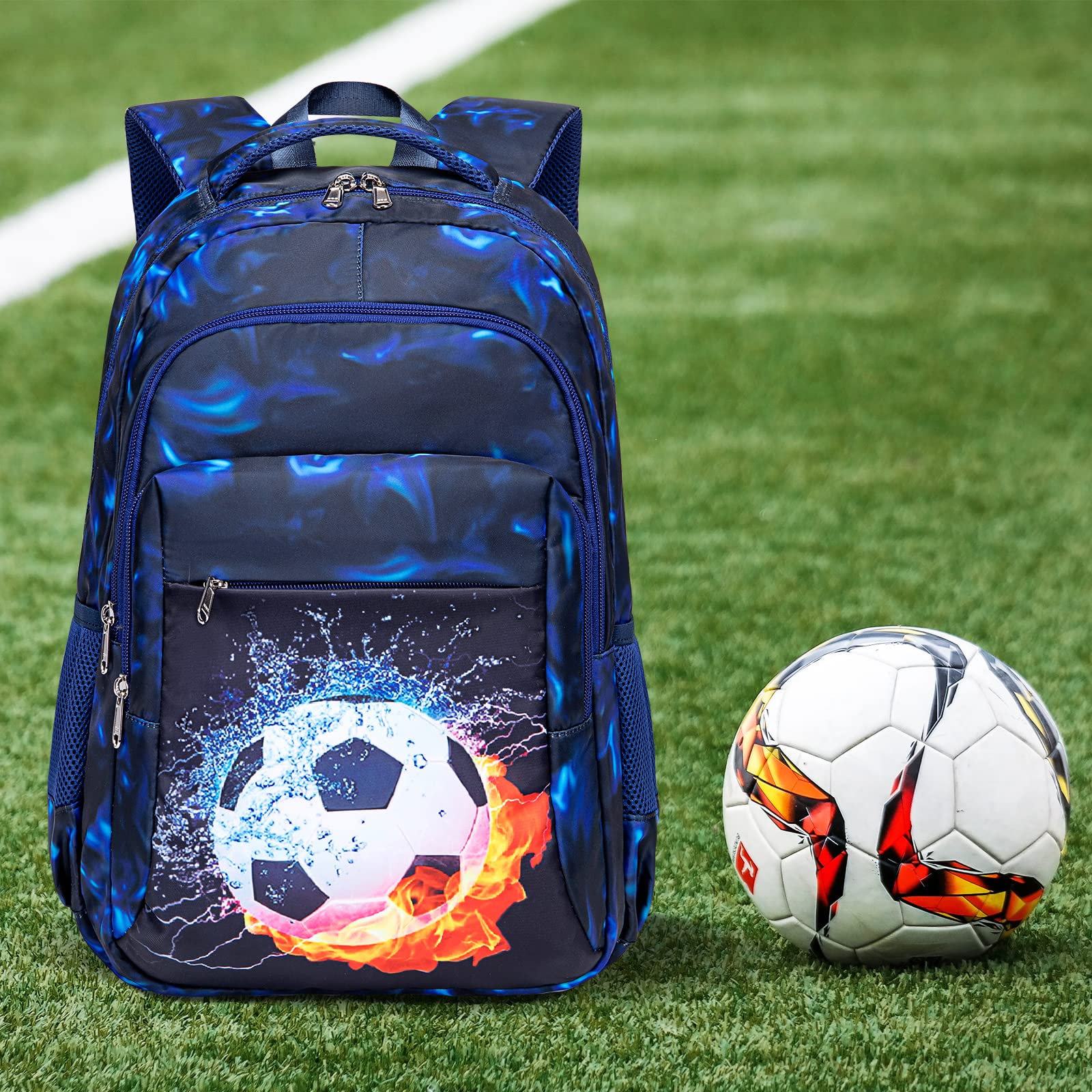 LEDAOU Kids School Backpack with Lunch Box - Waterproof Bookbag for Boys & Girls, Preschool Kindergarten Toddler Backpack - Perfect for School, Travel & Outdoor Activities