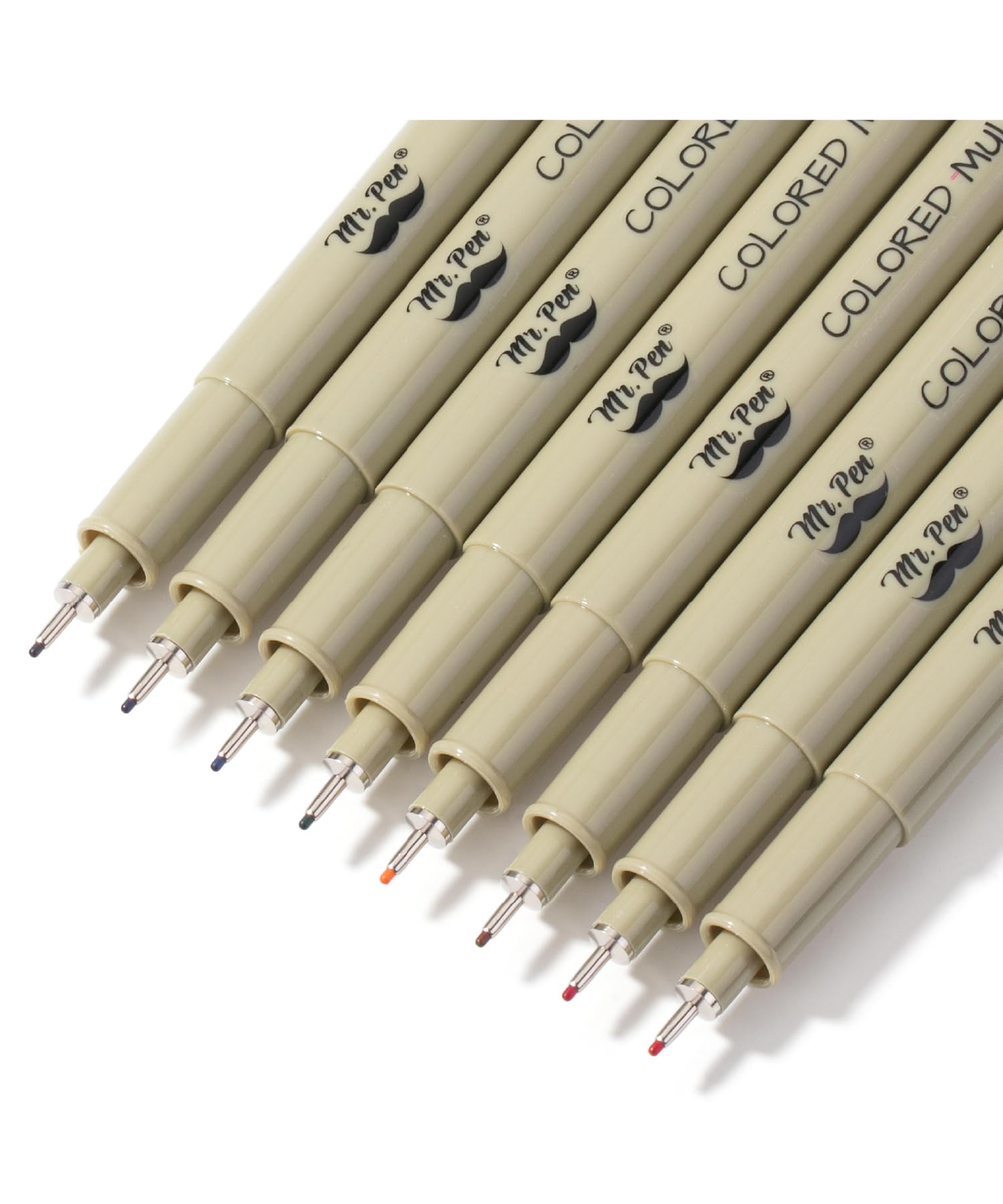 Mr. Pen- 8 Pack 0.45mm Fine Point Drawing Pens for Artists, Colorful Fineliner Pens for Sketching, Bible Journaling & Art Projects - Perfect for Sketchbooks, Bullet Journals & Calligraphy