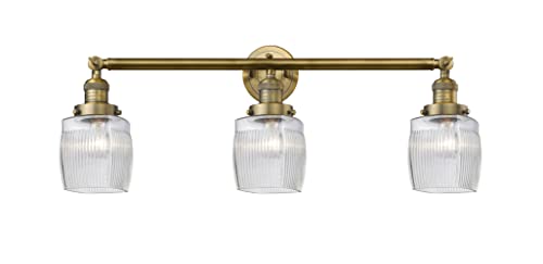 Brushed Brass / Thick Clear Halophane