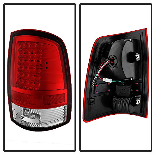 Dodge Ram 1500 2009-2018 & 2500/3500 2010-2018 LED Euro Style Tail Lights - Red Rear Brake Lamps for Enhanced Visibility & Style - Perfect for Night Driving, Off-Roading & Custom Truck Upgrades