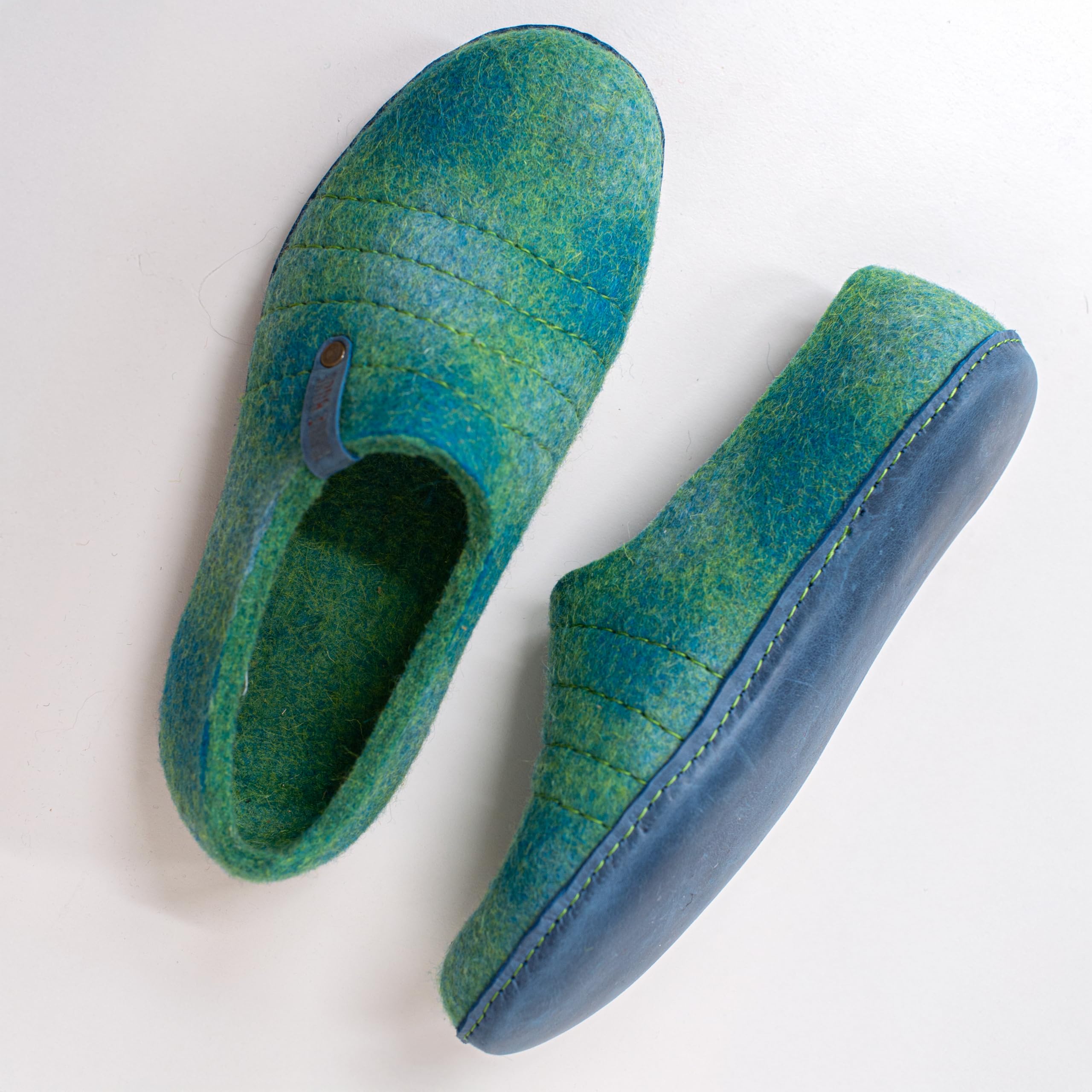 Men's Natural Boiled Wool Slippers - Warm Comfort House Shoes for Winter - Perfect Father's Day Gift for Dad - Ideal for Indoor Relaxation, Lounging & Cold Weather