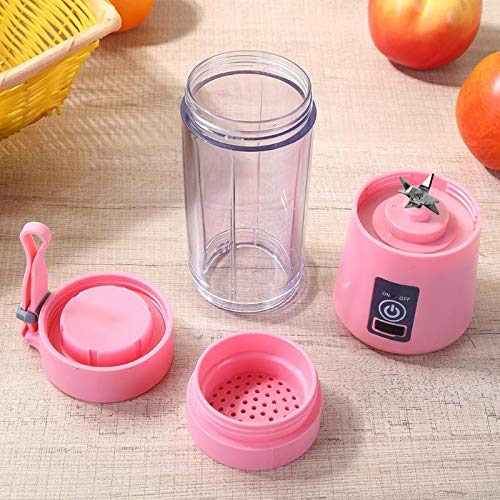 380ml USB Rechargeable Portable Blender - 6 Blade Personal Smoothie Maker for Fruits, Vegetables, Juicing & Protein Shakes | Compact Travel Blender for Gym, Office, Camping & Home Use