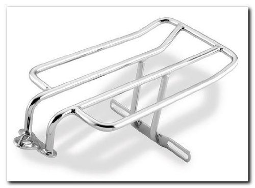 Motherwell Black Solo Seat Luggage Rack MWL-530-01 - Heavy Duty Motorcycle Rear Carrier for Harley Davidson, Cruiser & Touring Bikes - Perfect for Long Distance Travel & Daily Commuting