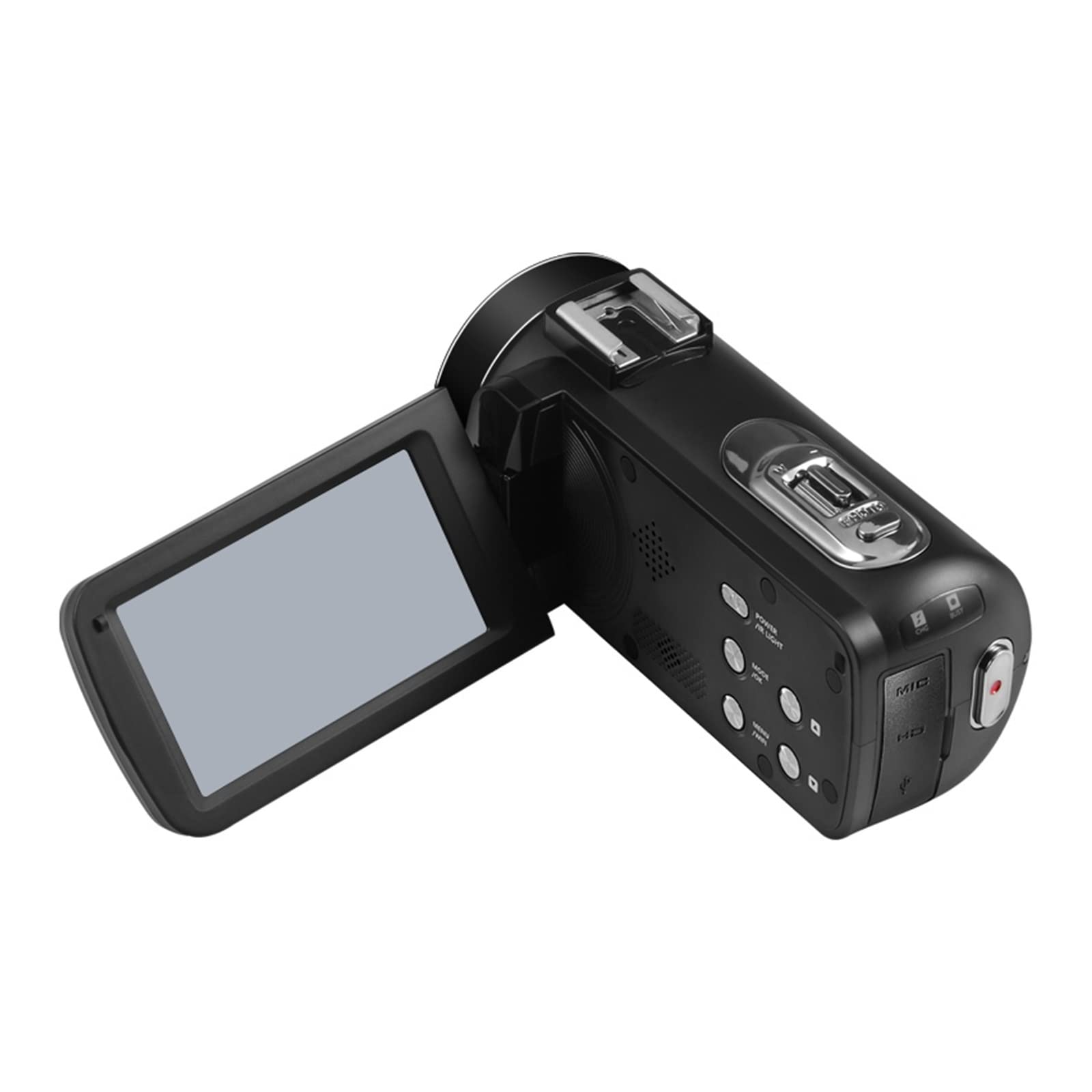 4K Ultra HD 56MP Digital Video Camera with Wide Angle Lens - 18X Zoom Infrared Night Vision Vlogging Camcorder for YouTube Streaming, Webcam & Remote Control (Includes 128GB SD Card) - Perfect for Travel Vlogging, Live Streaming & Home Security Monitoring