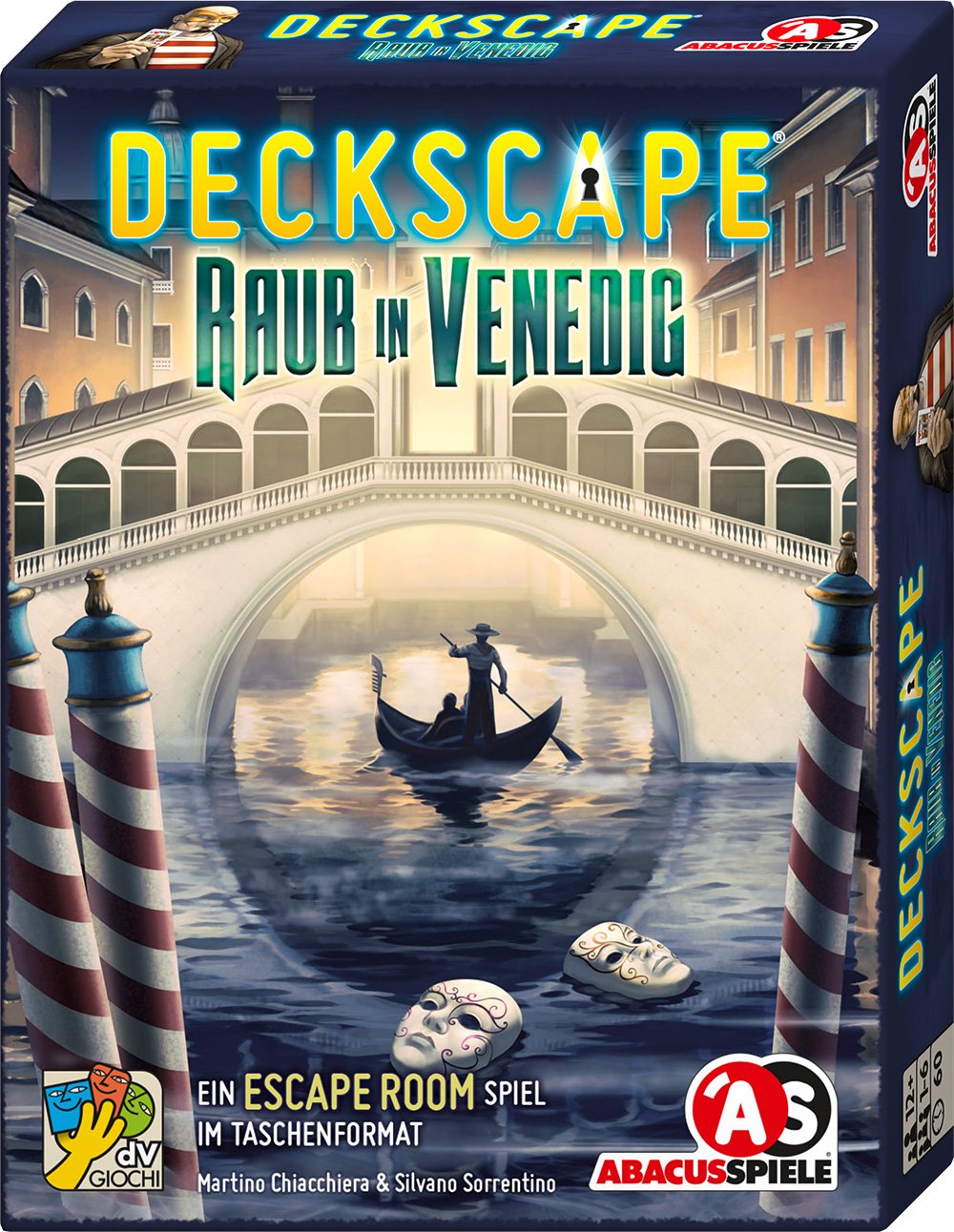 Abacus Games 38182 Deck Cape Venice Big Escape Room Game - Challenging Puzzle Adventure for Family Game Nights & Team Building Activities