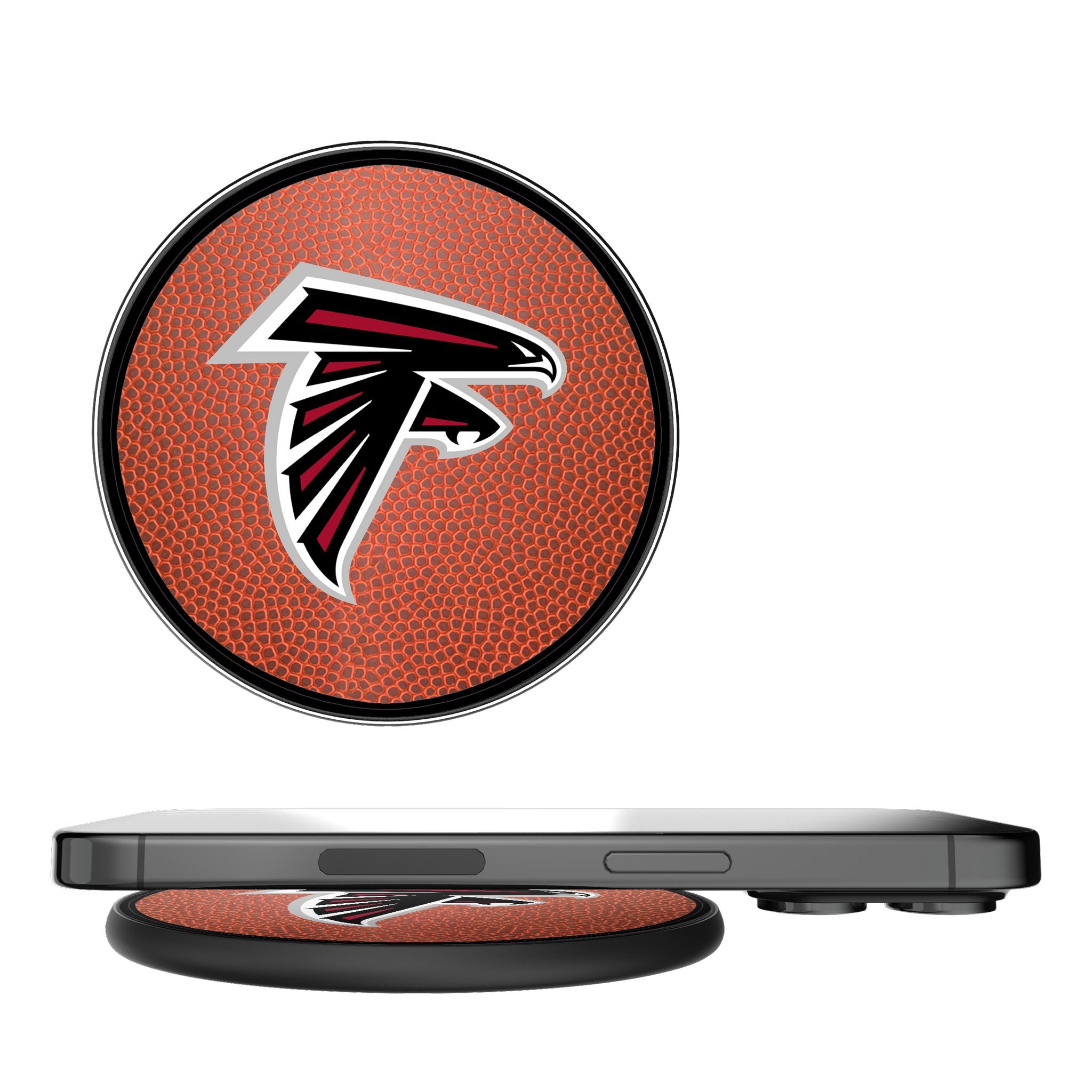 Atlanta Falcons NFL 15W Fast Wireless Charger - Qi-Certified Phone Charging Pad for iPhone & Android - Perfect for Home, Office & Game Day