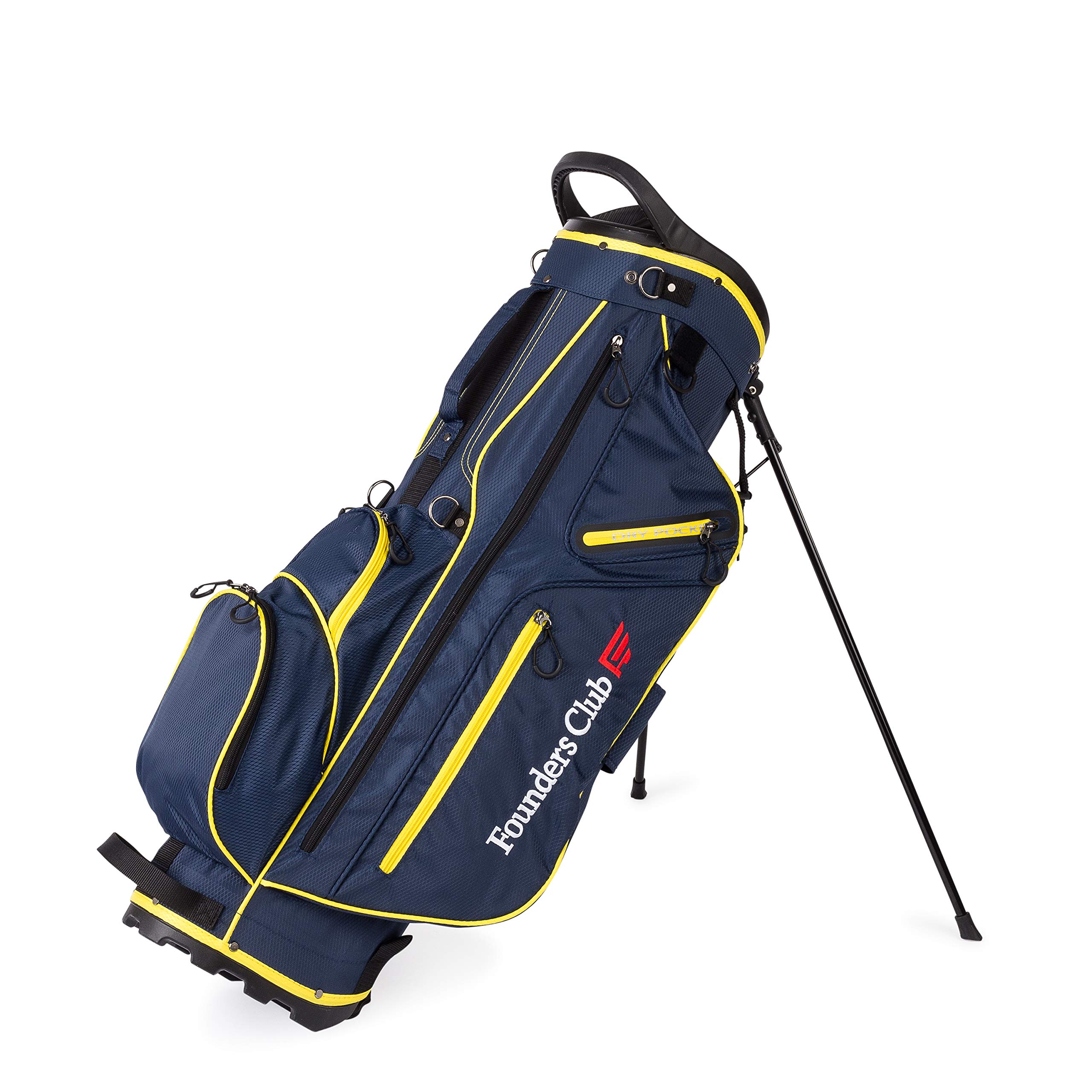 Founders Club Golf Stand Bag - Lightweight 14-Way Divider Top with Shaft Lock - Perfect for Walking & Carrying Clubs on the Course