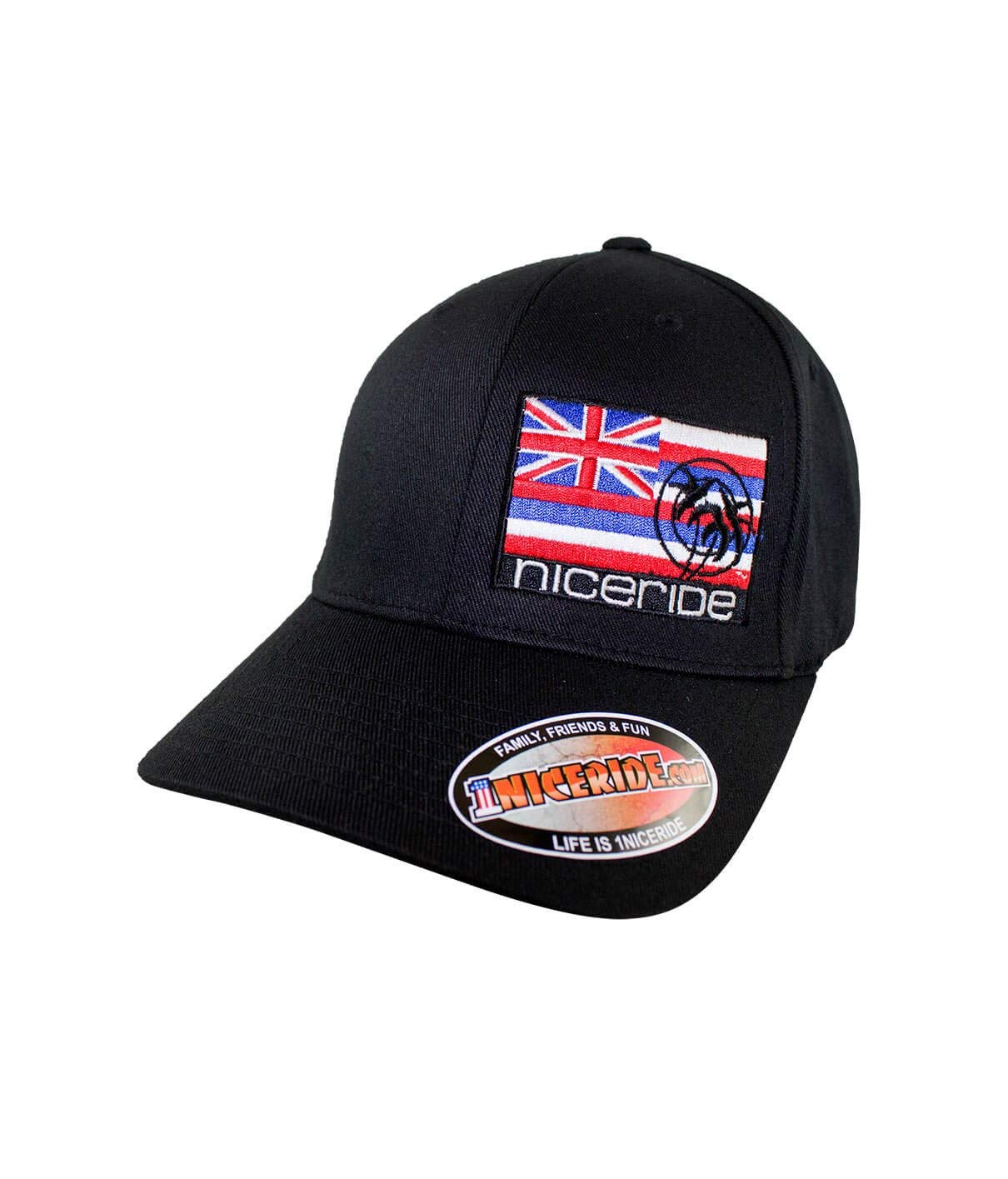 Hawaii Flag Hat - Classic Flexfit Premium Adjustable Cap 6277 for Men & Women - Perfect for Beach, Sports, and Outdoor Activities