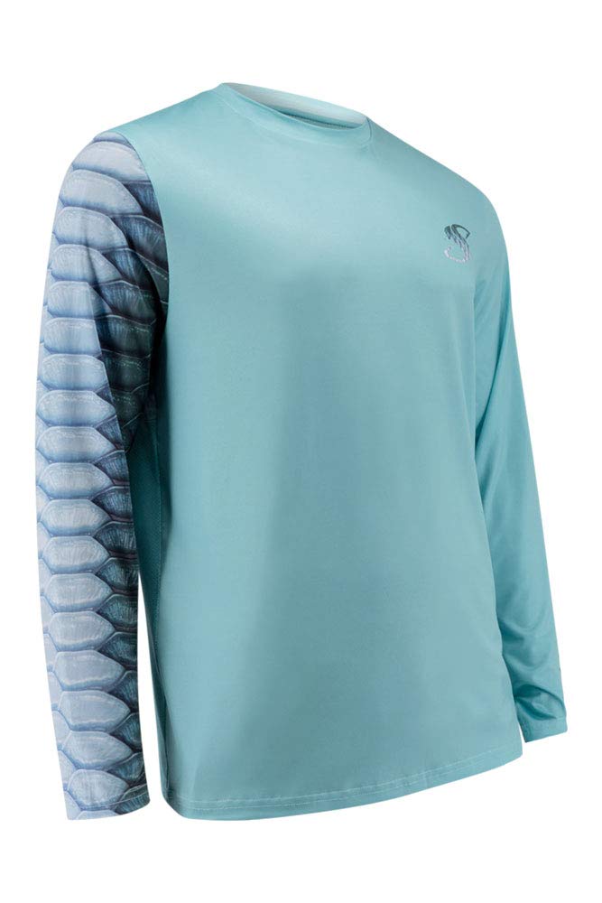 Salty Scales Tarpon Gen 2 UPF 50+ Men's Fishing Shirt - Sun Protection Performance Shirt for Saltwater Fishing & Outdoor Activities