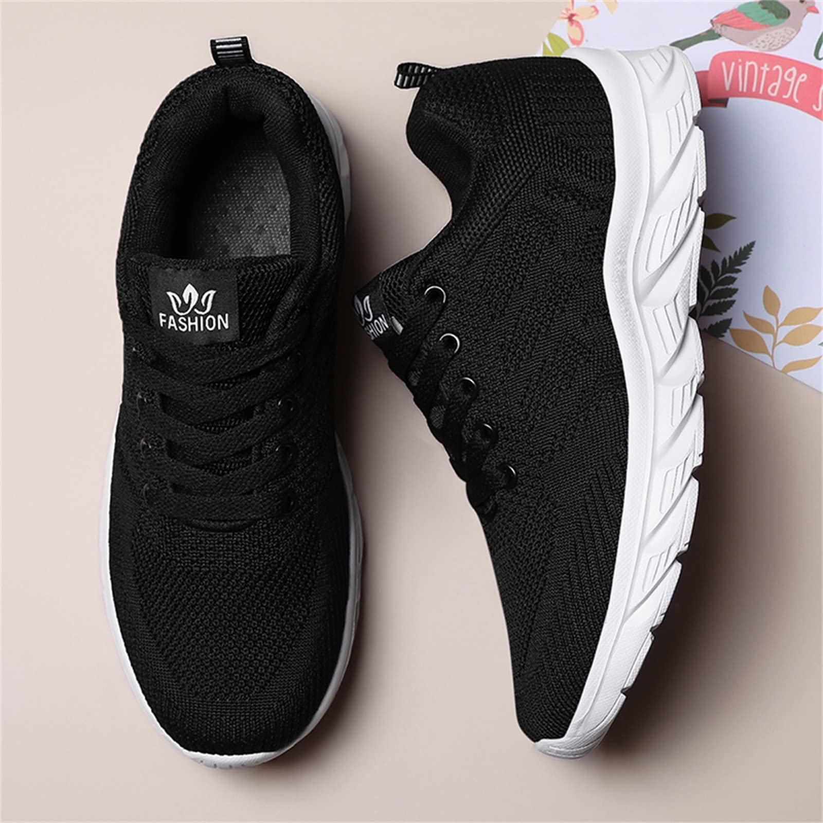 Women's Lightweight Slip-On Walking Tennis Shoes - Breathable Running Sneakers for Gym, Work, Travel & Casual Wear | Comfortable Fashion Sneakers for Everyday Use