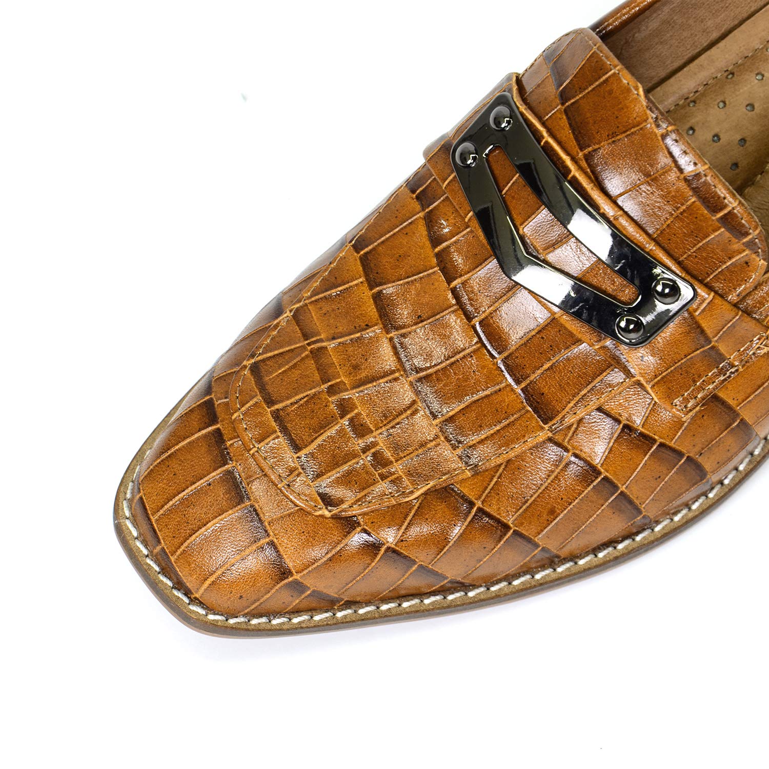 Women's Leather Penny Loafers - Square Toe Slip-On Flat Shoes for Office, Work & Casual Dress | Comfortable & Stylish for Everyday Wear, Business Meetings & Social Events