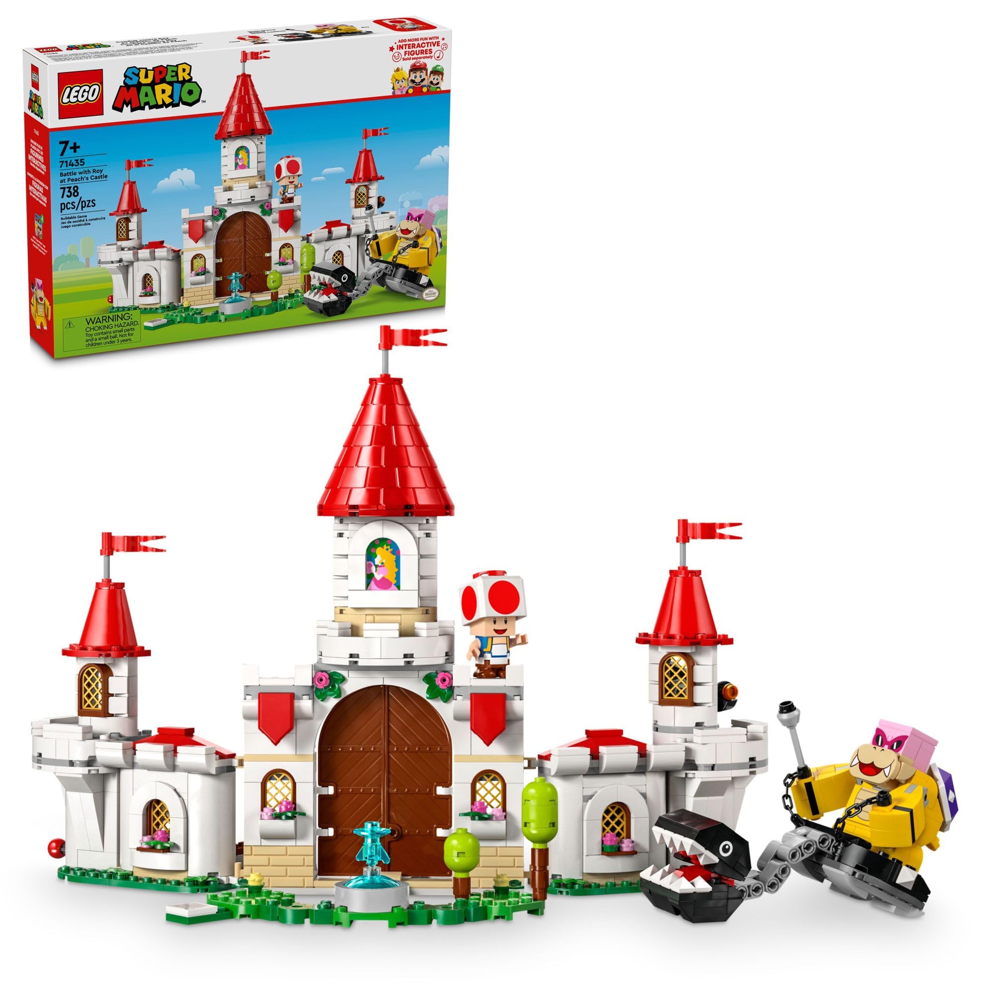 LEGO Super Mario Battle with Roy at Peach’s Castle 71435 – Nintendo Mario Toy for Kids, Interactive Castle Adventure Set – Perfect Gift for Boys, Girls & Gamers Ages 7+ | Fun for Playtime, Collecting & Creative Storytelling