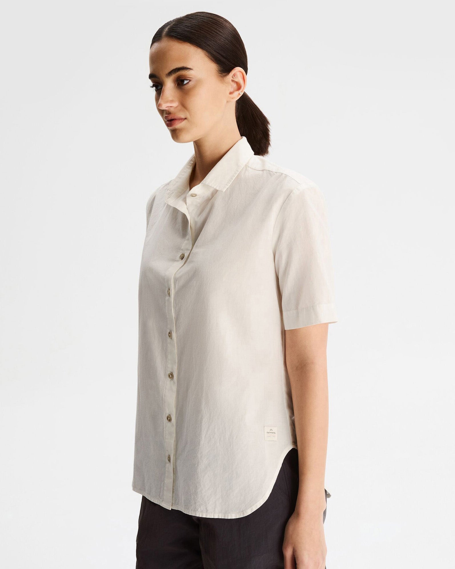 Women's Flaxton LT Short Sleeve Shirt - Breathable White Casual Top for Summer | Perfect for Outdoor Activities, Work & Travel
