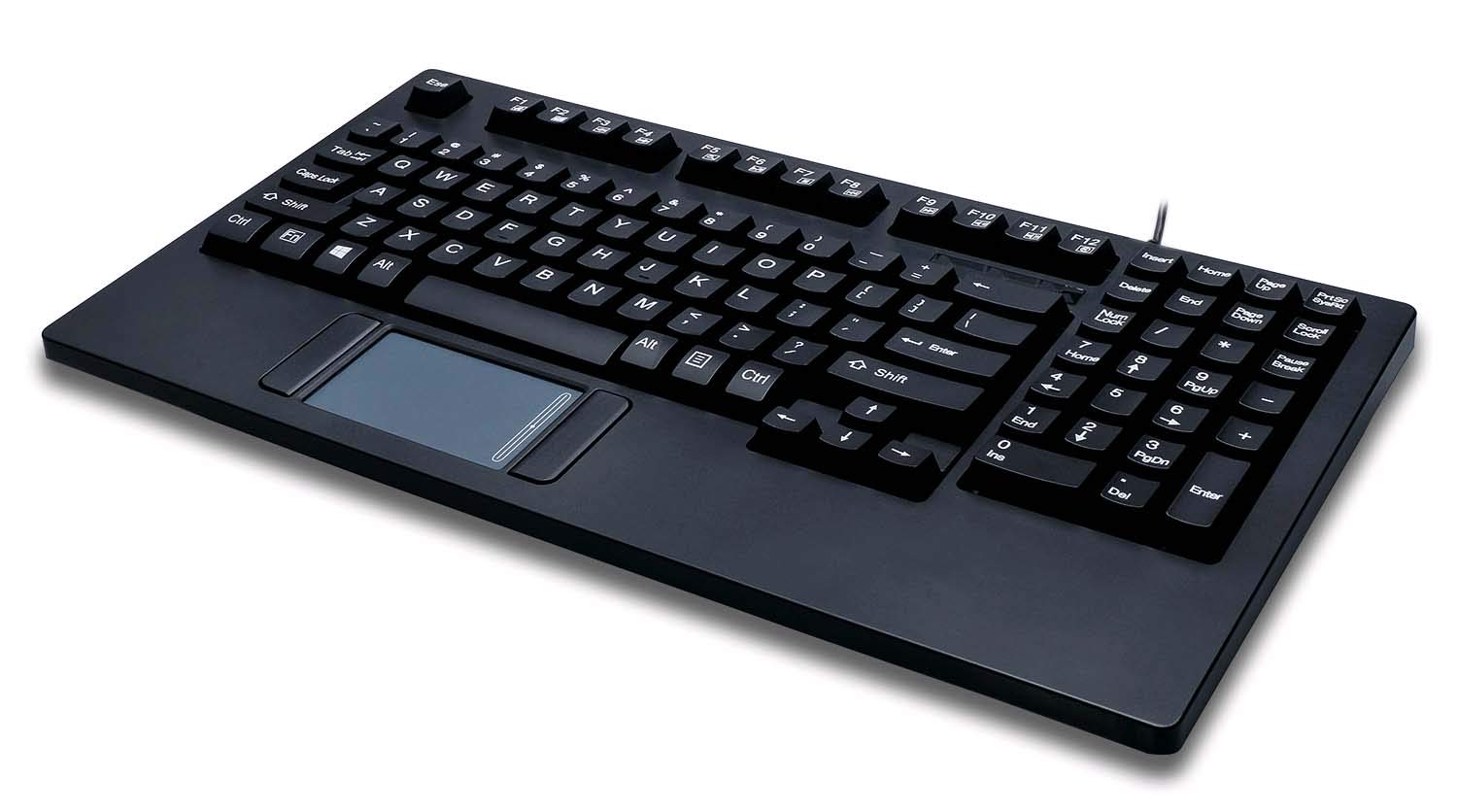 Adesso 19-Inch 1U Rackmount Keyboard Drawer with Built-in Touchpad & USB Keyboard (AKB-425UB-MRP) - Perfect for Server Racks, Data Centers & Network Control Rooms