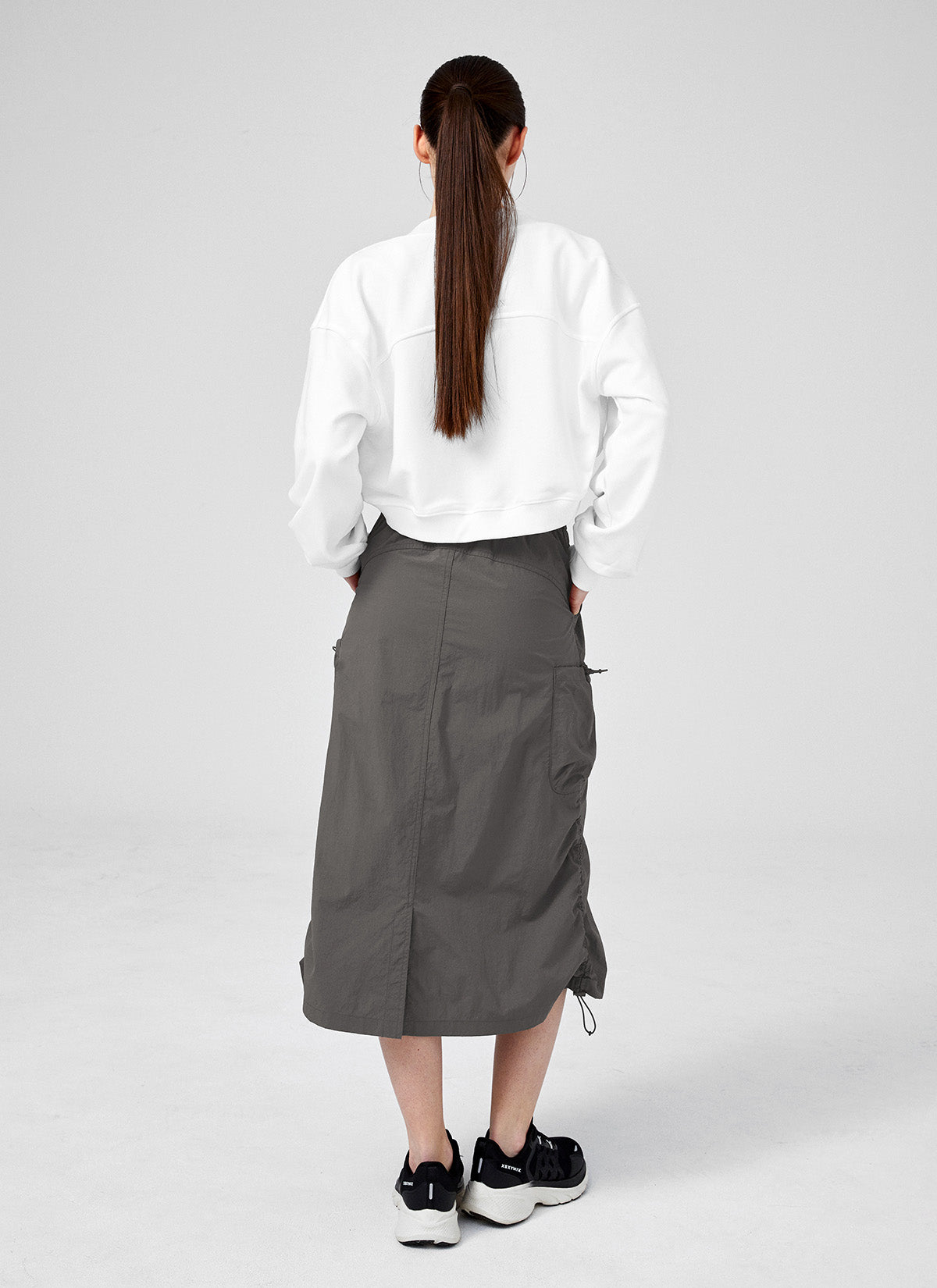 Comfortable Utility Cargo Long Skirts for Women - Stretchable Casual Maxi Skirt with Pockets for Hiking, Travel & Everyday Wear