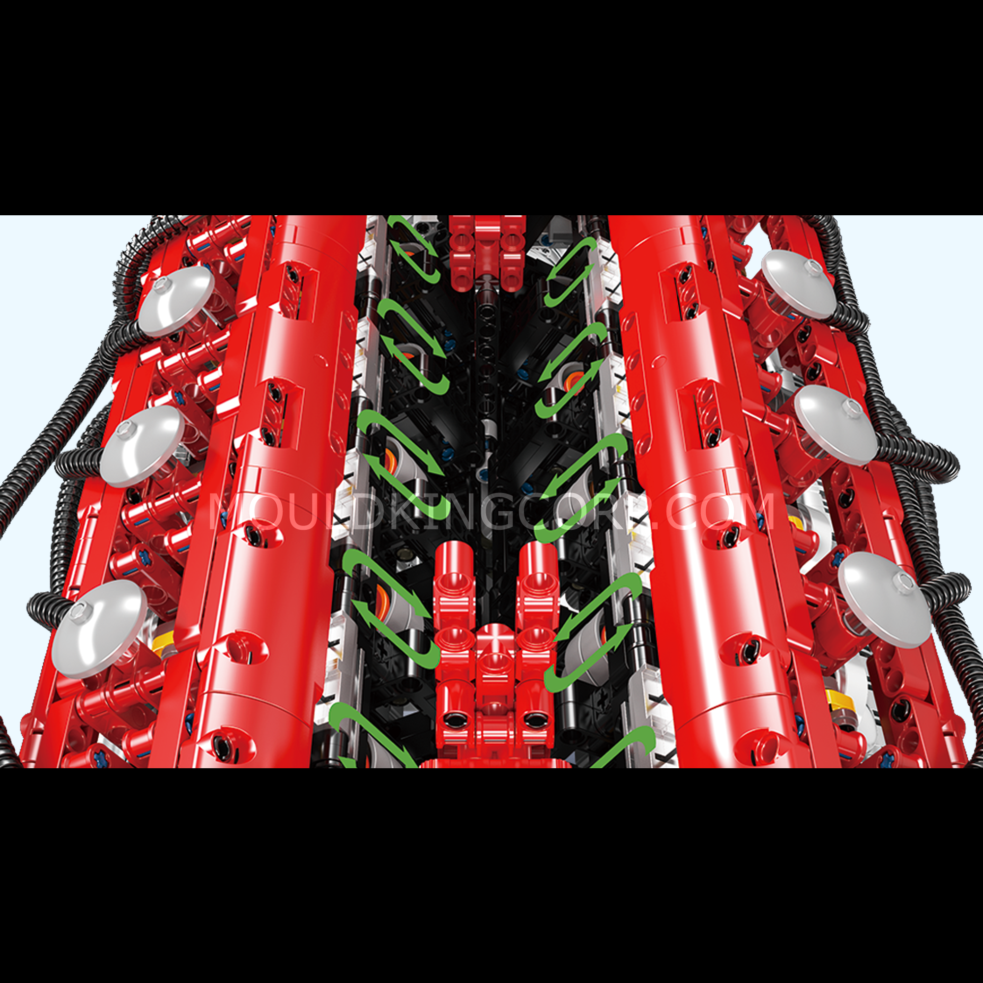 Mould King 10169 Italian Supercar V12 Engine Building Set - 3,472 Piece Model Car Kit for Adults & Teens | DIY Mechanical Engineering Toy, Collector's Display, STEM Educational Gift for Car Enthusiasts