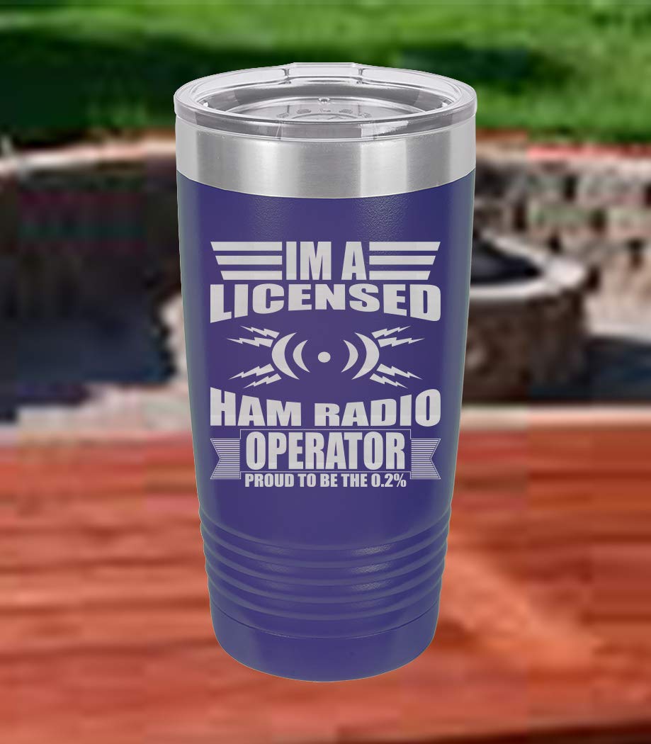 Premium 20oz HAM Radio Operator Coffee Tumbler - Insulated Stainless Steel Travel Mug for Amateur Radio Enthusiasts - Perfect for Field Operations, Commuting & Outdoor Adventures