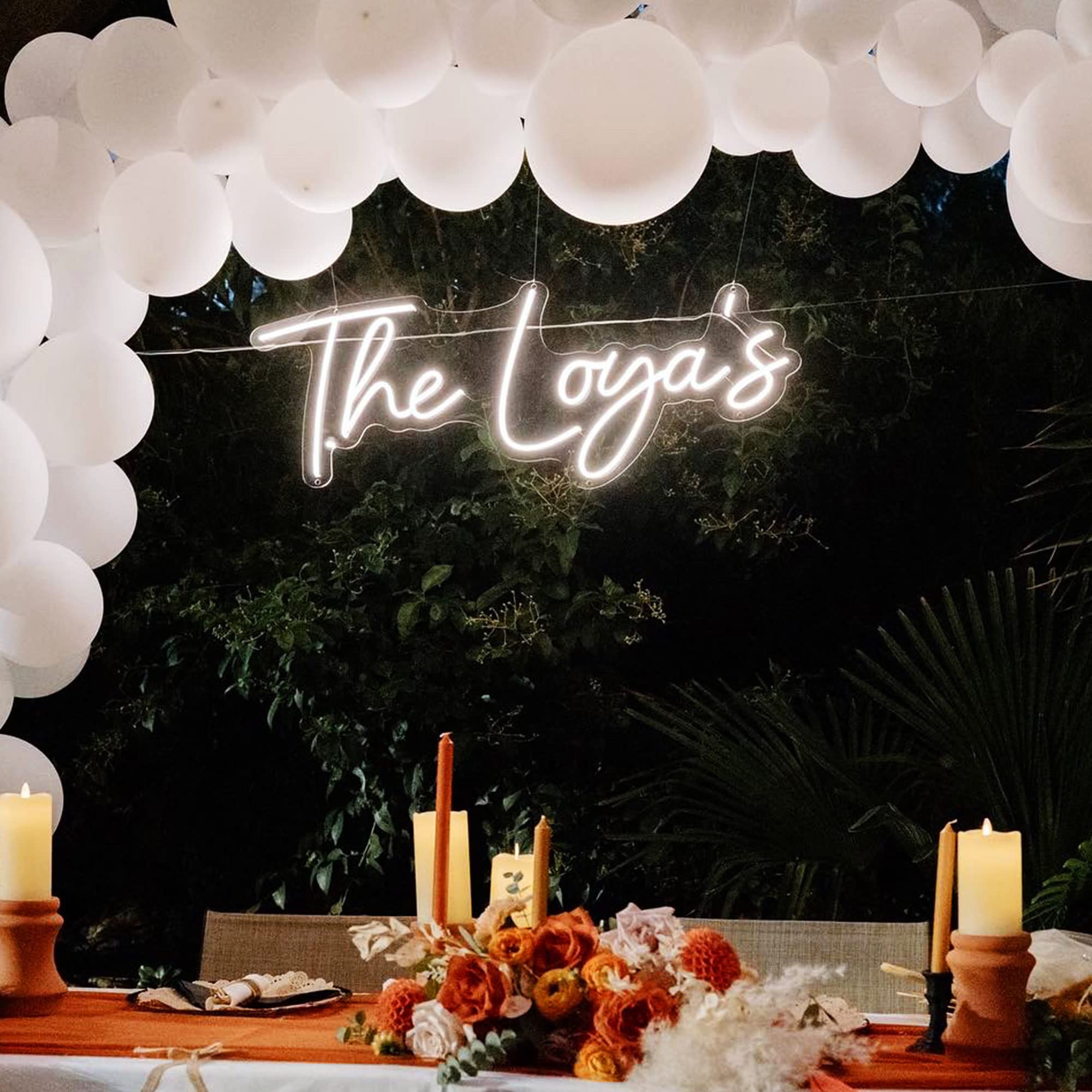 Custom Neon Signs - Personalized LED Wall Decor for Bedroom, Wedding, Birthday Party & Bar | Customizable Name/Logo Neon Lights (18