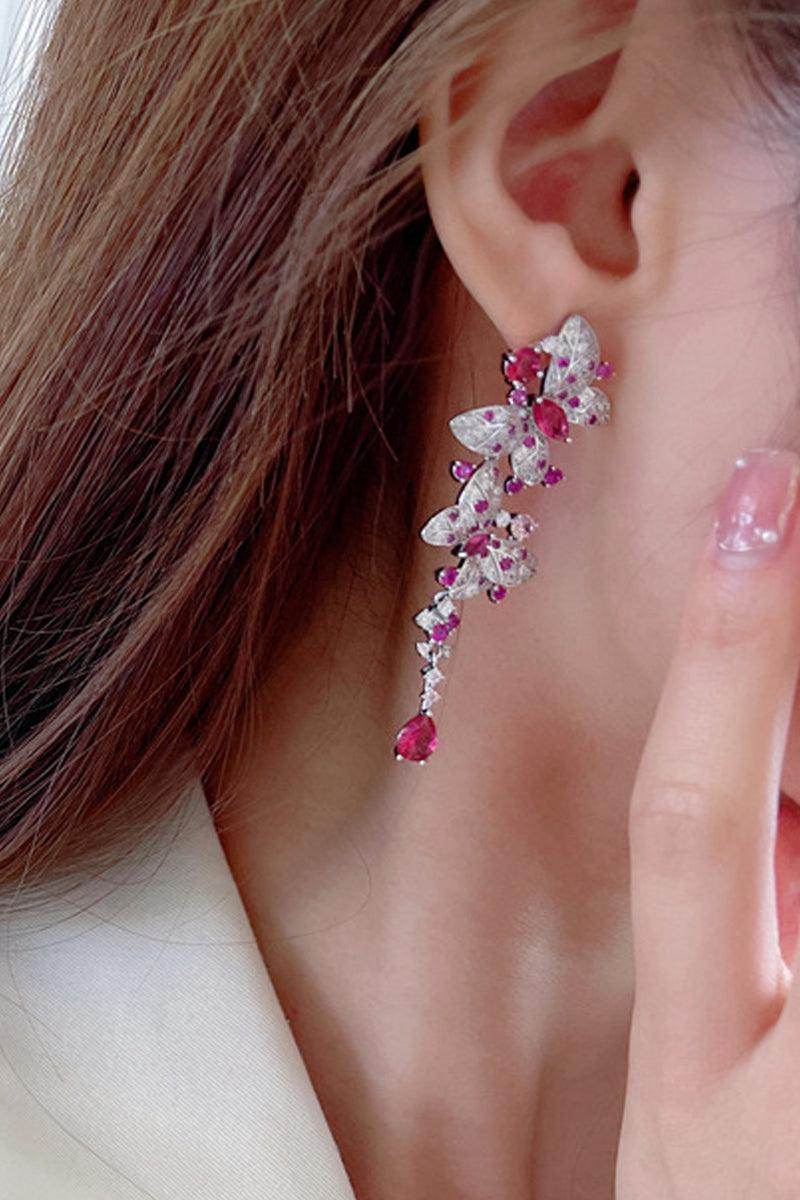 Elegant Long Butterfly Tassel Zircon Earrings for Women - Dainty Boho Chic Jewelry Gift - Perfect for Parties, Weddings & Date Nights